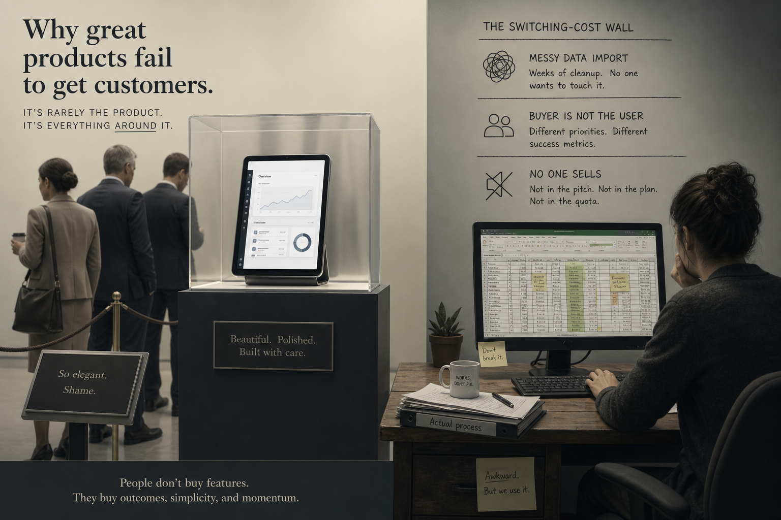 Why Great Software Products Fail to Get Customers